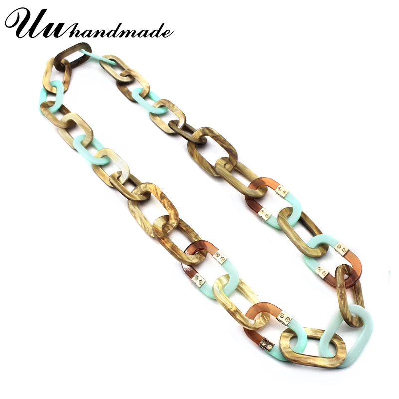 Женское длинное акриловое ожерелье в стиле Харадзюку модное готическое с