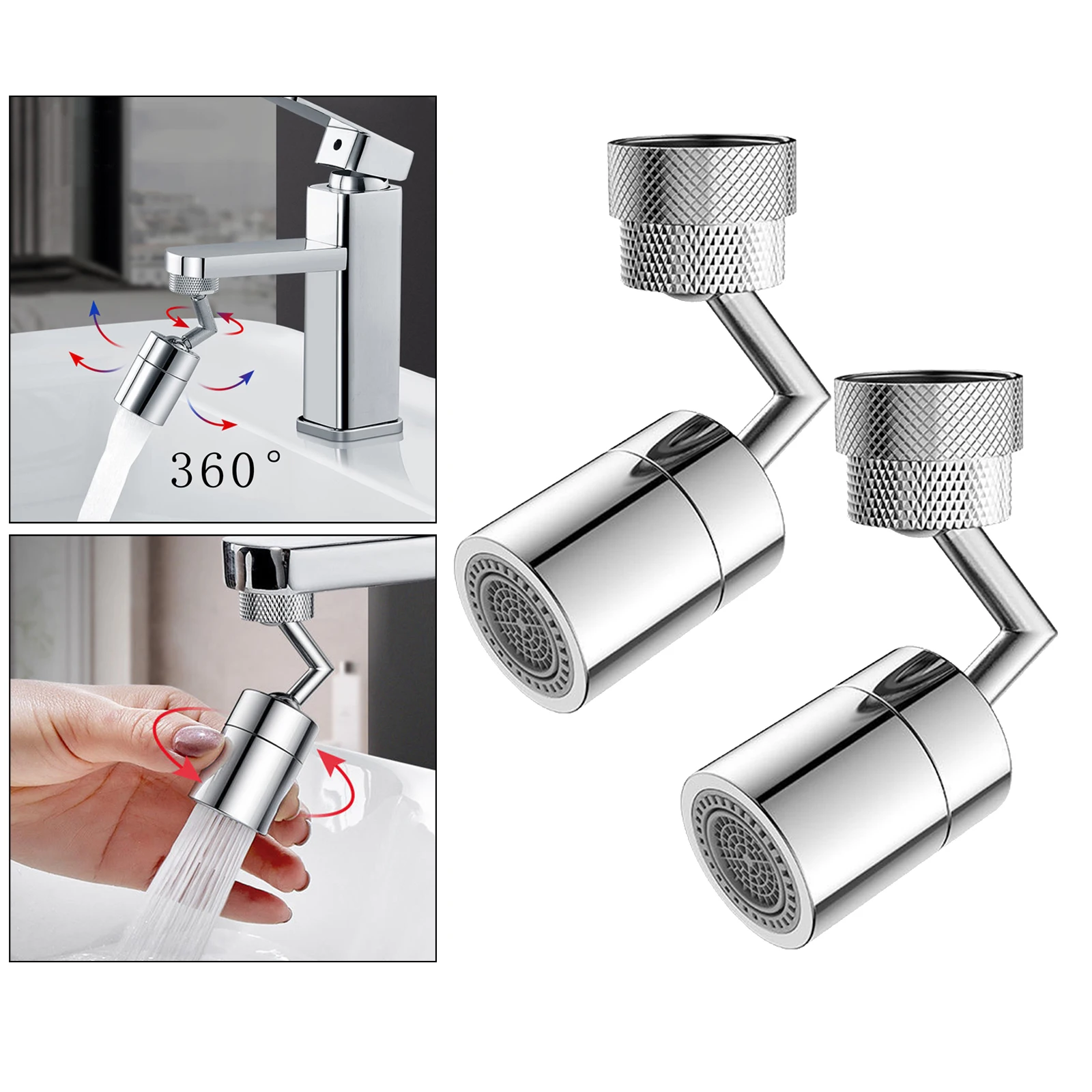 

2x Swivel Rotating Faucet Toilet Kitchen Spray Tap Head Nozzle Sprayer