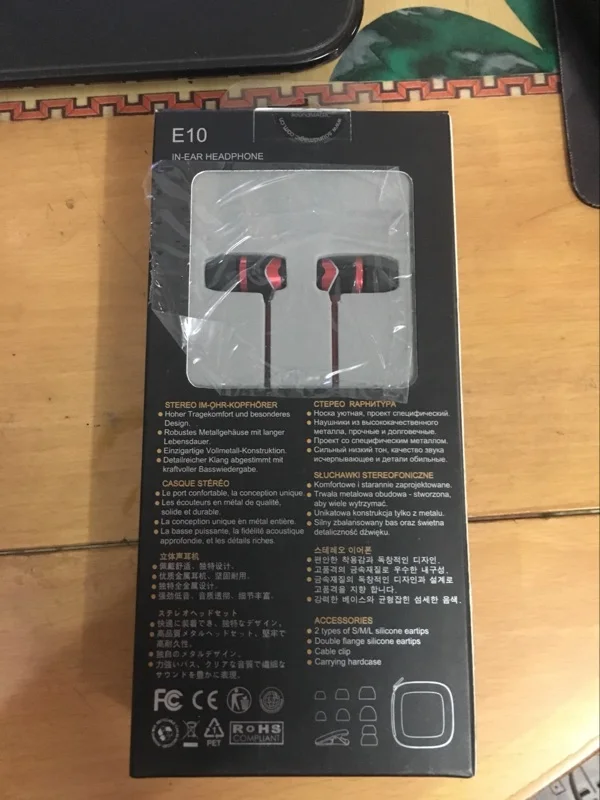 Новые Оригинальные наушники-вкладыши Soundmagic Sound MAGIC E10 с шумоизоляцией
