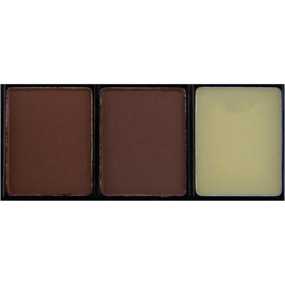 3 цвета Тени для век макияж бровей пудра + брови восковая Палетка кисть | Красота и