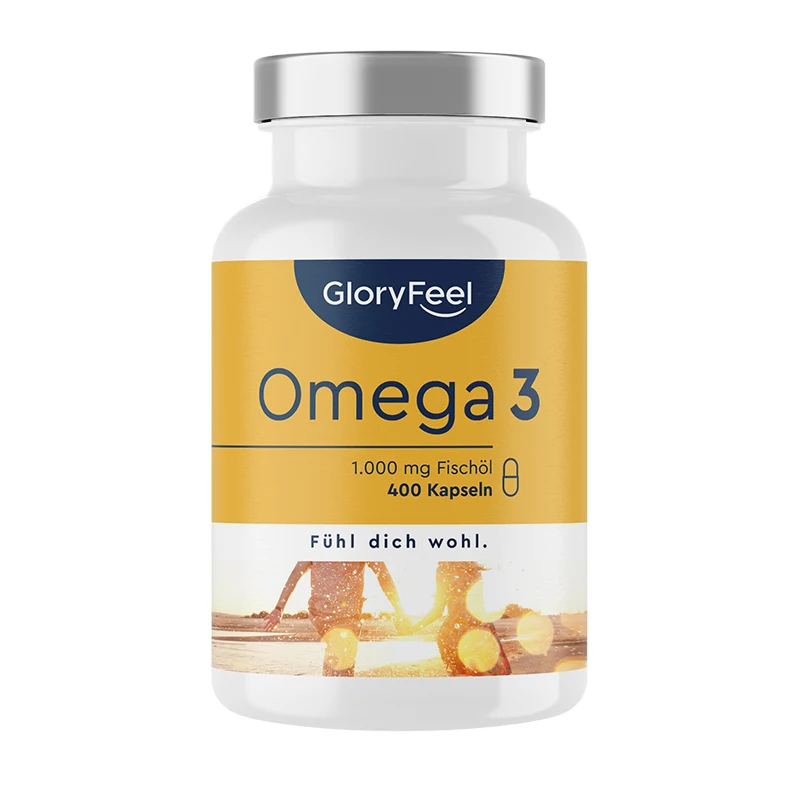 GloryFeelOmega3 Deep Sea Fish Oil Soft Capsules 400 Capsules/Bottle Free Shipping