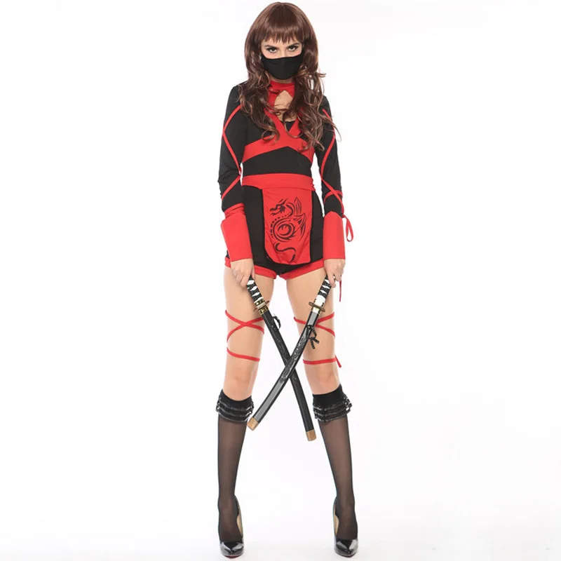 Униформа ниндзя из японского аниме воин косплей костюм игры убийца для взрослых