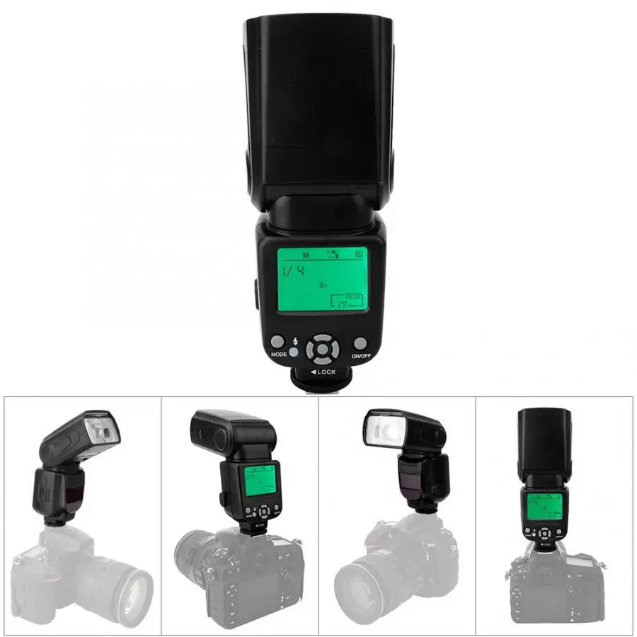 TRIOPO Профессиональный светильник для камеры внешняя вспышка Canon Nikon