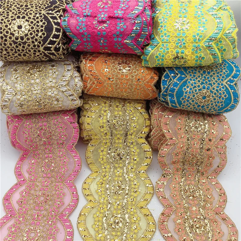 10 ярдов винтажный дизайн с металлической вышивкой кружево Нигерия Венеция