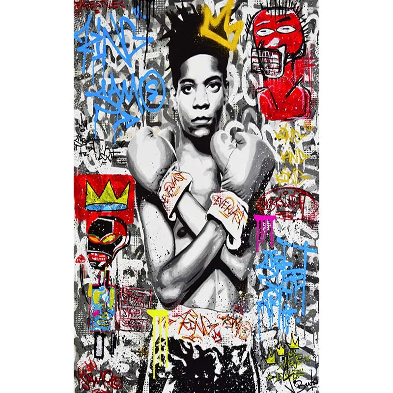 

Boxing champion Tyson's boxing muscles Canvas Print Painting Famous Wall Picture Living Room Bedroom Home Decoration Poster