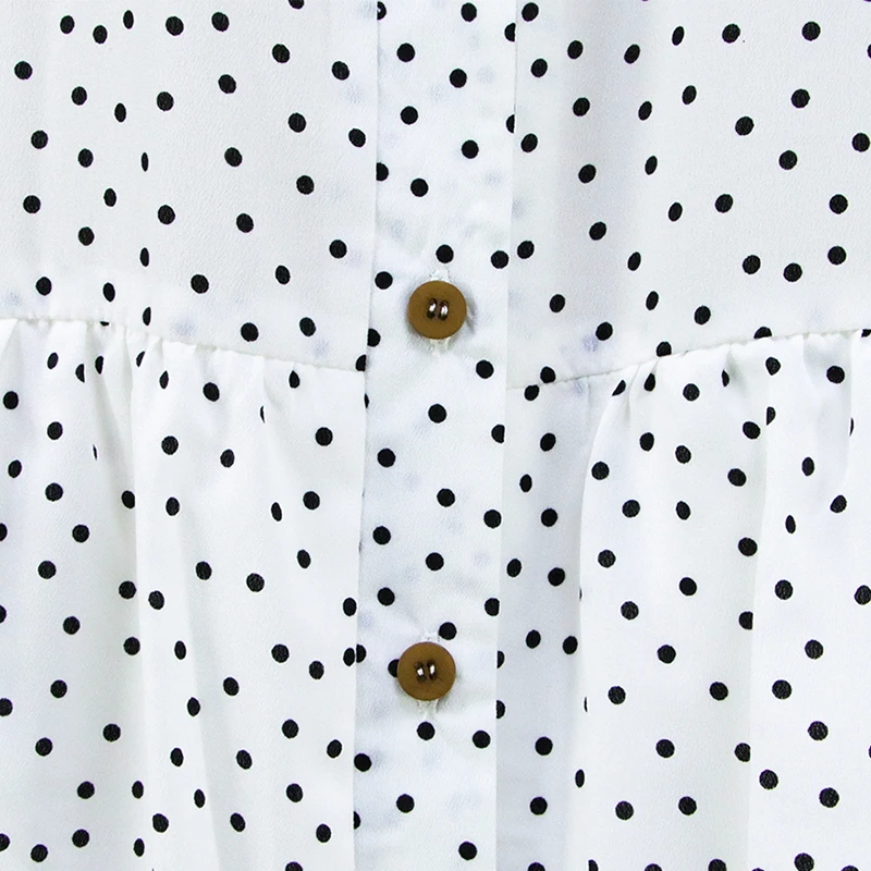 

Casual dot white dress buttons summer women loose shirt dress 2020 sleeve springs plus size dress vestidos