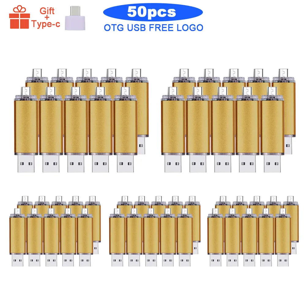 

50 шт./лот, usb флеш-накопитель Smart OTG cle, 16 ГБ, 8 ГБ, металлический флеш-накопитель, 64 ГБ, 32 ГБ, карта памяти, 128 ГБ, флеш-накопитель usb, бесплатный лог...