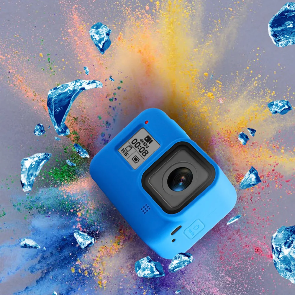 JINSERTA мягкий силиконовый корпус Защитная пленка для Gopro Hero 8 чехол черный Полное покрытие оболочка для Gopro Hero 8 Экшн-камера