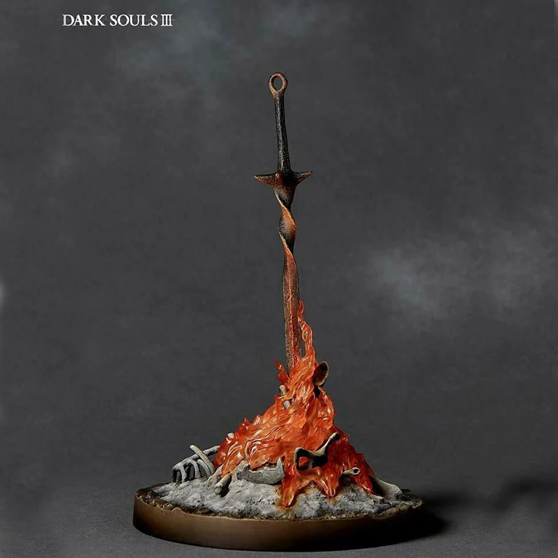Фигурка Темные Души 3 костра светящийся меч огонь масштаб 1/6 Коллекционная модель