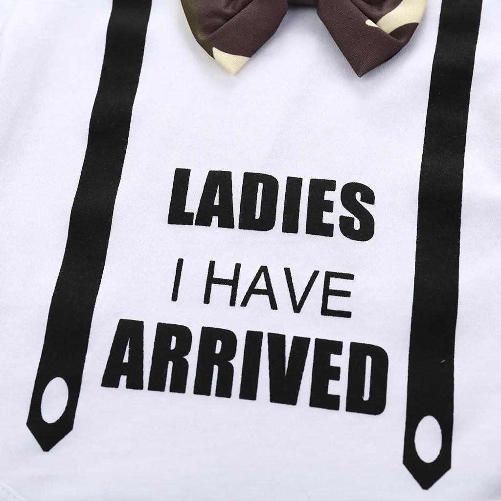 Летний комплект одежды для новорожденных мальчиков комбинезон с буквенным