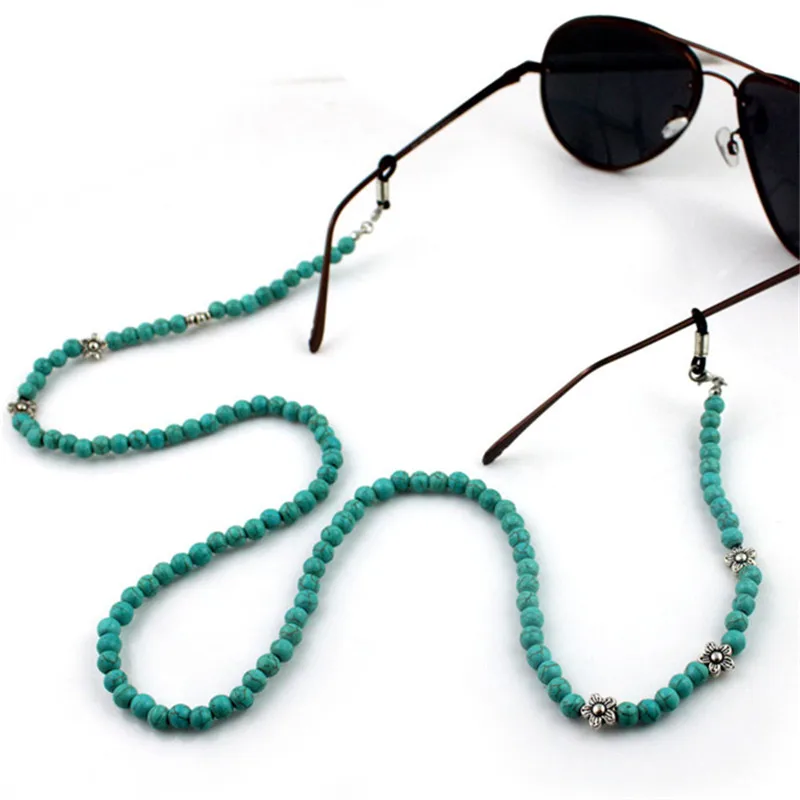 

1Pcs Fashion Reading Glasses Chain Retro Beads Eyeglass Sunglasses Spectacle Cord with Tassels Neck Strap String Chain Eye wear