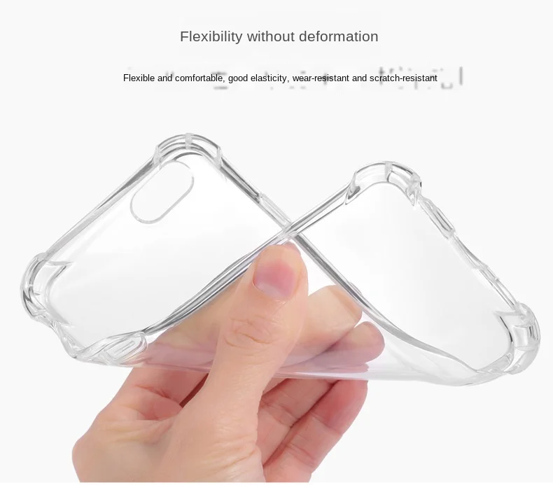 

For XS transparent case 8plus Apple 11pro anti-fall shell iphone12PROMAX airbag mobile phone shell 6/7S