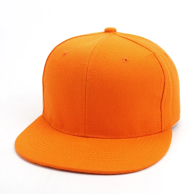 Хит, брендовая новая Кепка Snapback, Кепка для мужчин и женщин, Регулируемая Кепка в стиле хип-хоп, черная бейсболка с защелкой сзади, s головные уборы Gorras - Цвет: Orange