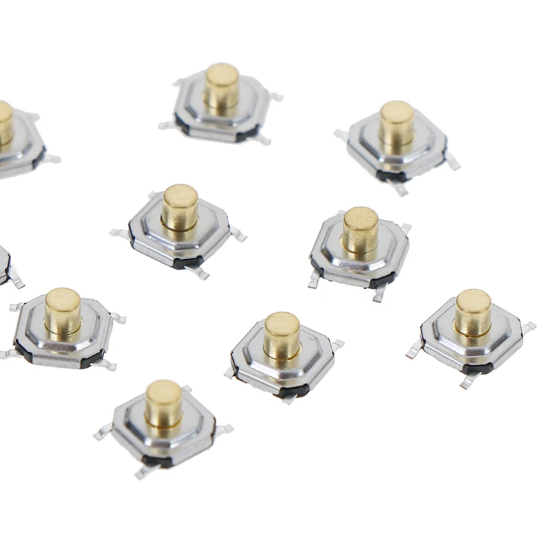 

10Pcs/lot 4x4x3mm Micro Waterproof Copper Tactile Tact Touch Push Button Switch SMD Accessories