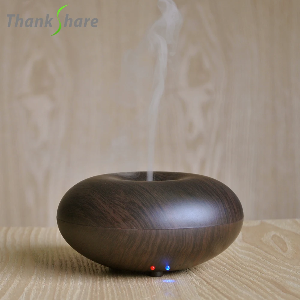 Увлажнитель воздуха THANKSHARE, диффузор эфирного масла, арома-лампа, ароматерапия, Электрический зернистый деревянный аромадиффузор, распылитель для дома