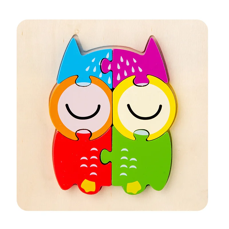 Деревянная игрушка-пазл для малышей развивающая головоломка раннего развития