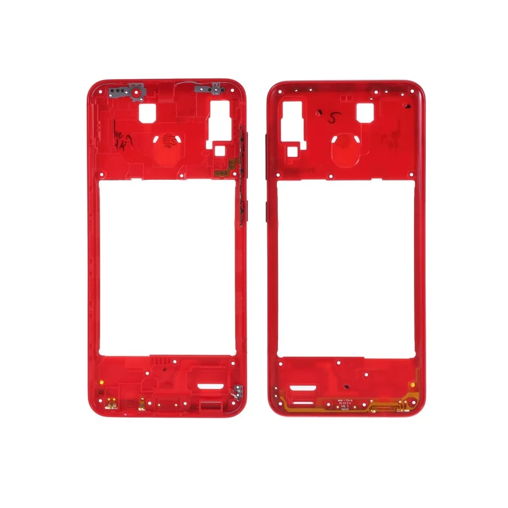 Для Samsung Galaxy A20 SM A205 черный/синий/золотой/красный цвет задний корпус рамка средняя