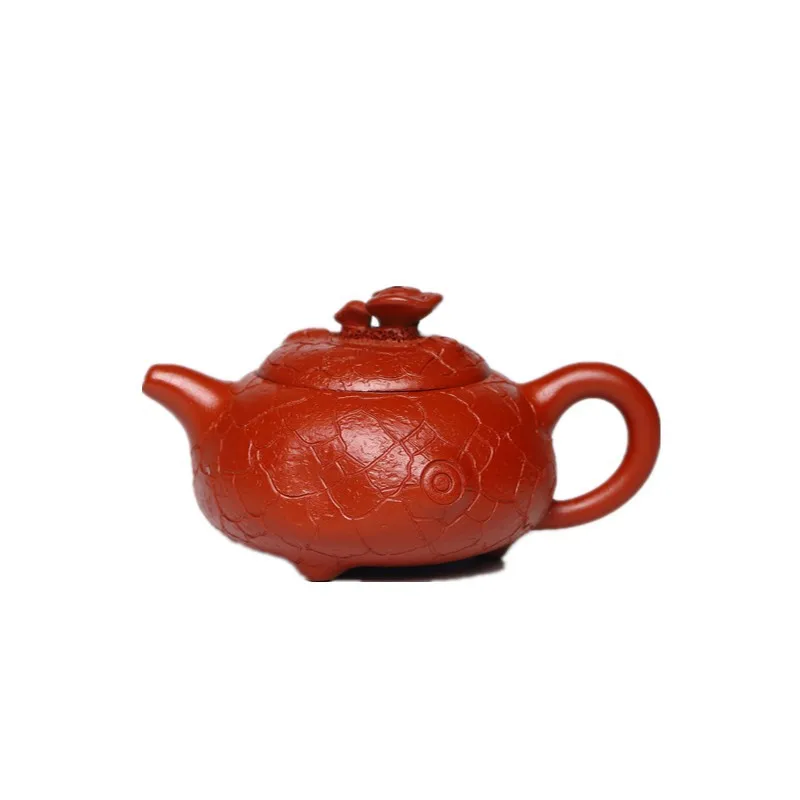 

Yixing Zisha teapot raw material Dahongpao Mini Ganoderma lucidum spring teapot Kung Fu teapot