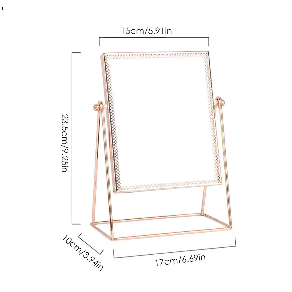 Золотой макияж зеркало в простом стиле настольное принцессы нордическая Рамка