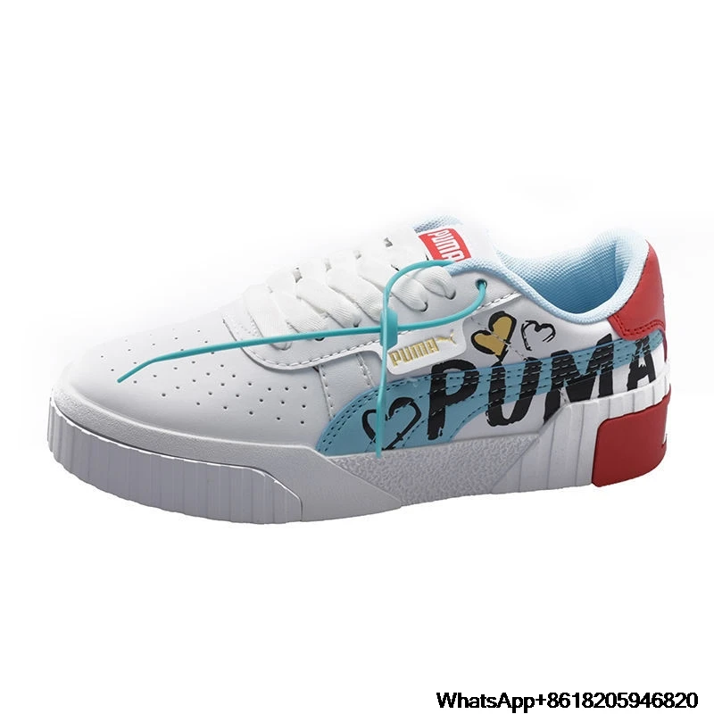 

2021 new Cali wins platfotm sandwich thick soled leather board shoes Casual shoe women size 36-40