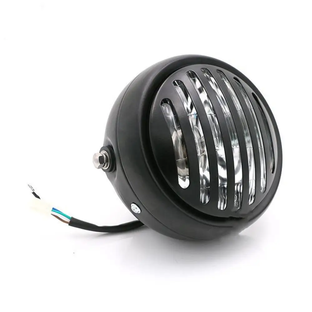 Галогенные мотоциклетные фары 35 Вт головные фонари лампа для Кафе Racer Harley Sportster 883