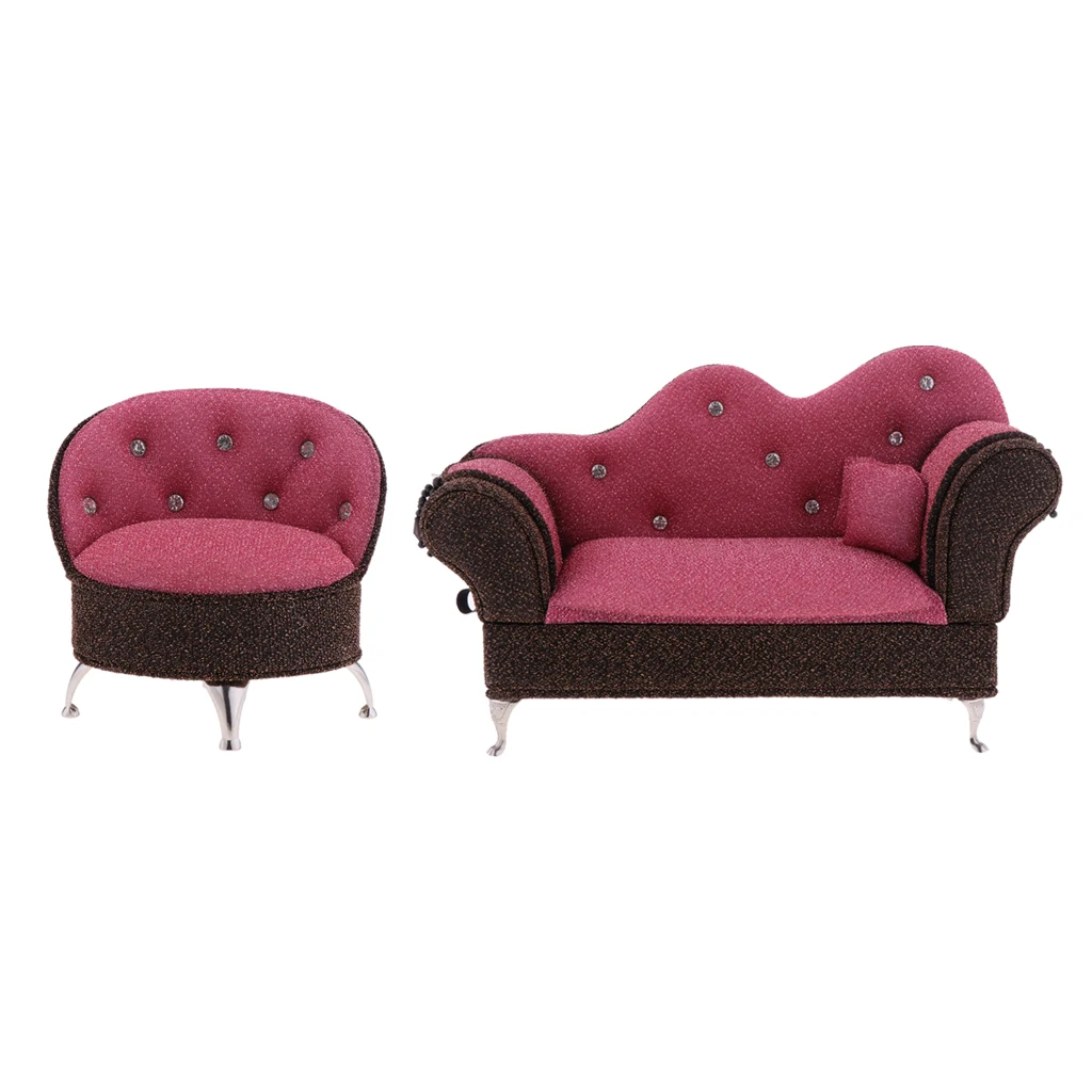 Набор мебели для кукольного домика 2 шт. 1/6 | Аксессуары кукольных домиков