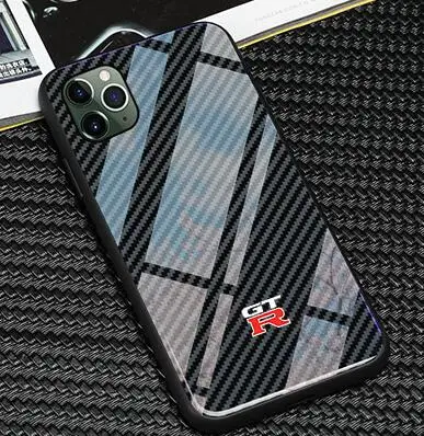 GTR Стеклянный гоночный спортивный чехол для телефона huawei mate 20 pro lite iphone 11 pro Max XS XR X 6 7 8 plus samsung S8 S9 S10 plus note 8 9 - Цвет: GTR