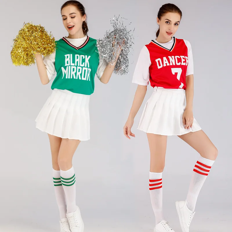 Костюм Болельщицы одежда для футбола регби баскетбола девочек чирлидинга