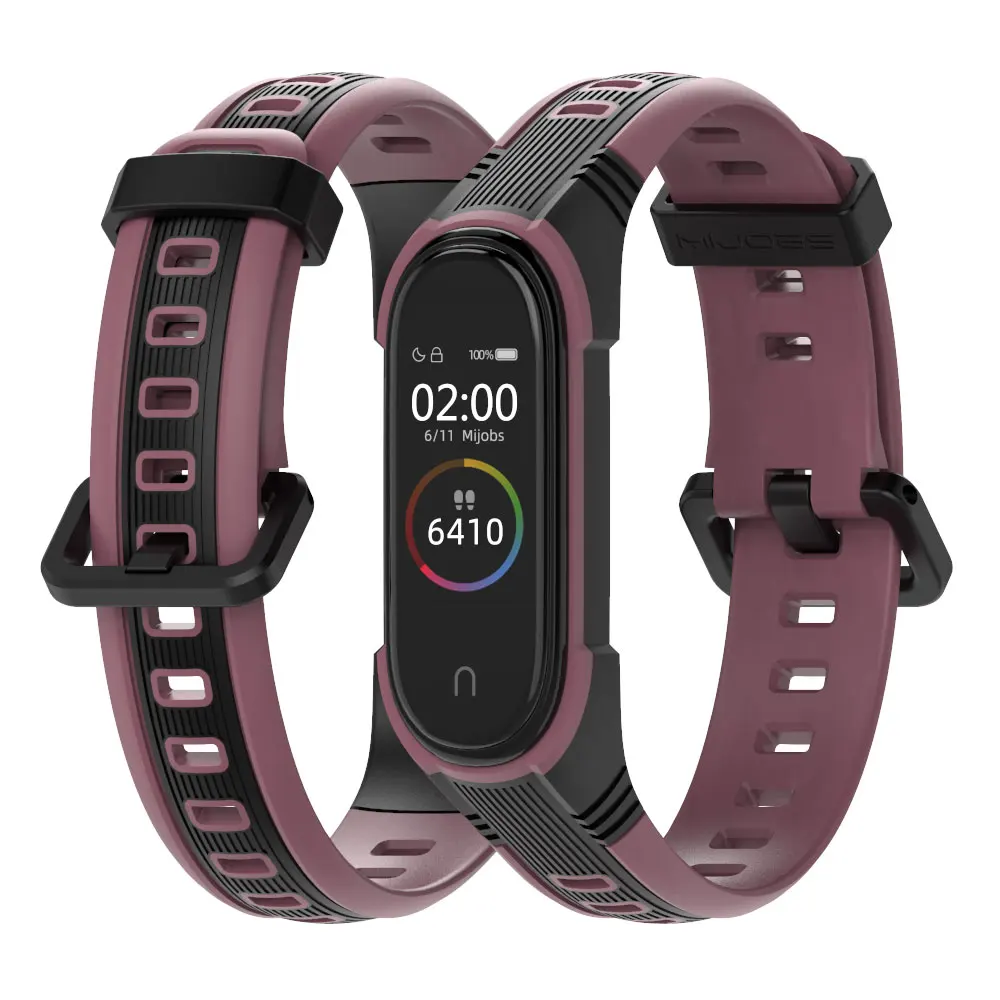 Xiaomi Mi Band 5/6 Wristbands - Silicone Bracelet Replacement for Mi Band 3/4/5/6 - Global X Version Correa image 2