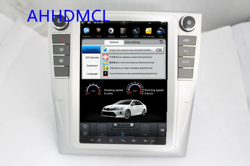 Мультимедийный плеер в стиле Тесла Android автомобильная стереосистема GPS PC PAD для
