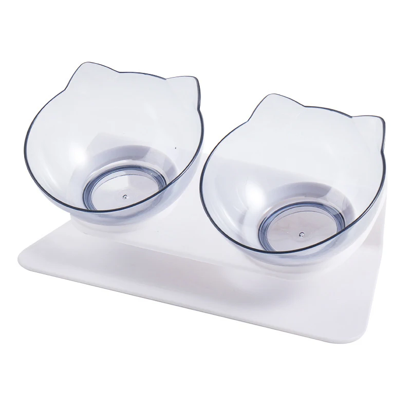 

Pet Bowl Non-Slip Cat Double Pet Raised Stand Food Water Anti-Overturning Bowls Cats Dogs Feeders Pet Products Supplies