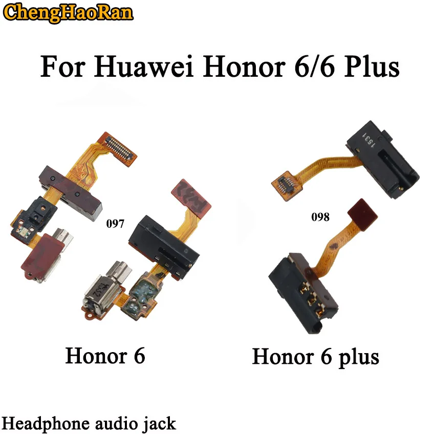 ChengHaoRan 2 шт./партия для Huawei Honor 6 Plus аудио разъем гибкий датчик кабель вибратор