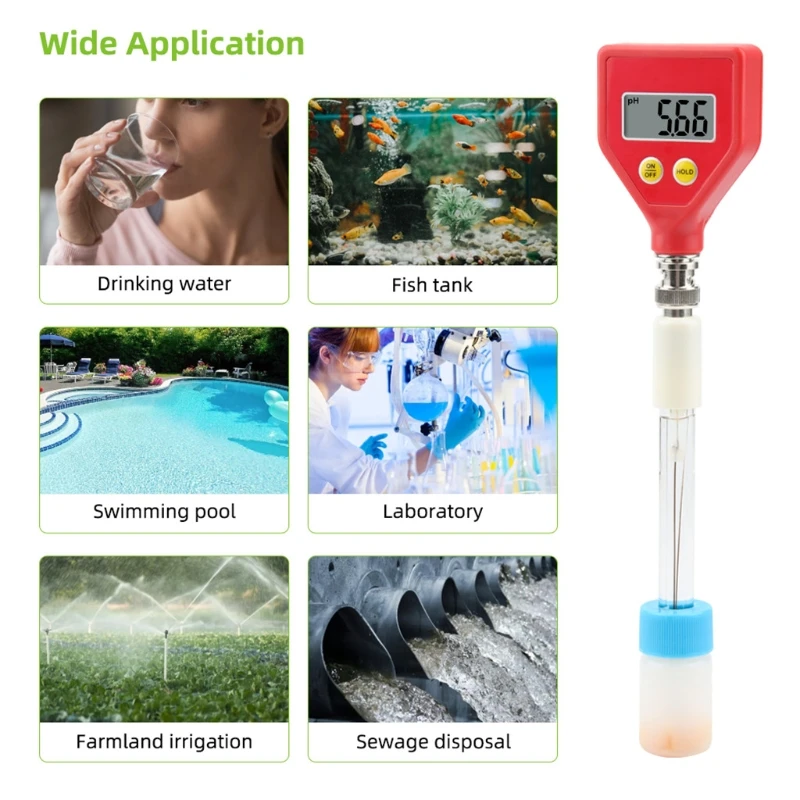 

PH-98107 PH Meter Digital Acidity Meter PH Tester Soil Meter Tester for Plants Flowers Vegetable Acidity Moisture PH Me