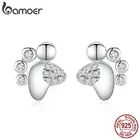 Серьги-гвоздики женские из серебра 925 пробы, в виде кошки, собаки, BSE033