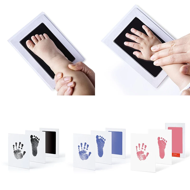 

Newborn Baby Handprint Footprints Ink Safe Non-Toxic DIY Photo Frame Accessories Infant Pet Dog Paw Souvenirs and Toy Gifts