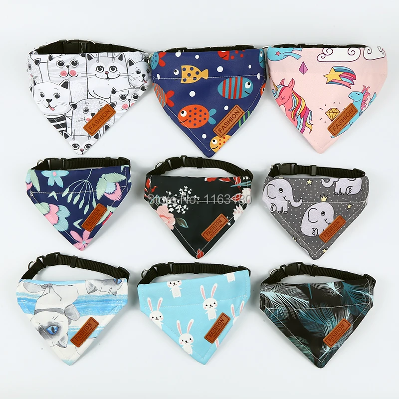Online Bandana impermeable para mascotas, Collar para perros y gatos, producto para mascotas, 36 unids lote