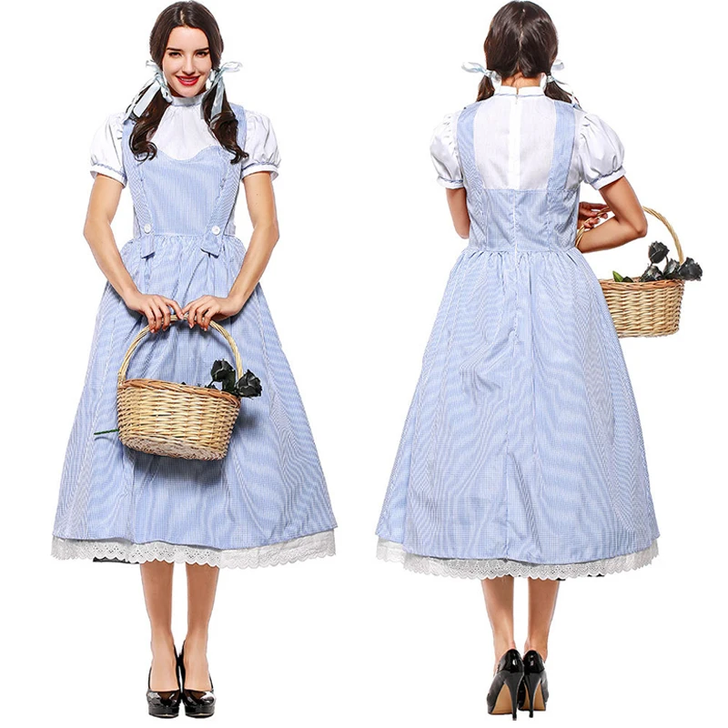 Костюм Дороти из фильма Волшебник страны Оз Для женщин нарядное платье для