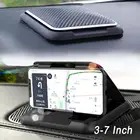 Автомобильный держатель для телефона из углеродного волокна, Универсальный Регулируемый автомобильный держатель для Мобильный телефон 3-7 дюймов для Автомобильная Подставка для телефона