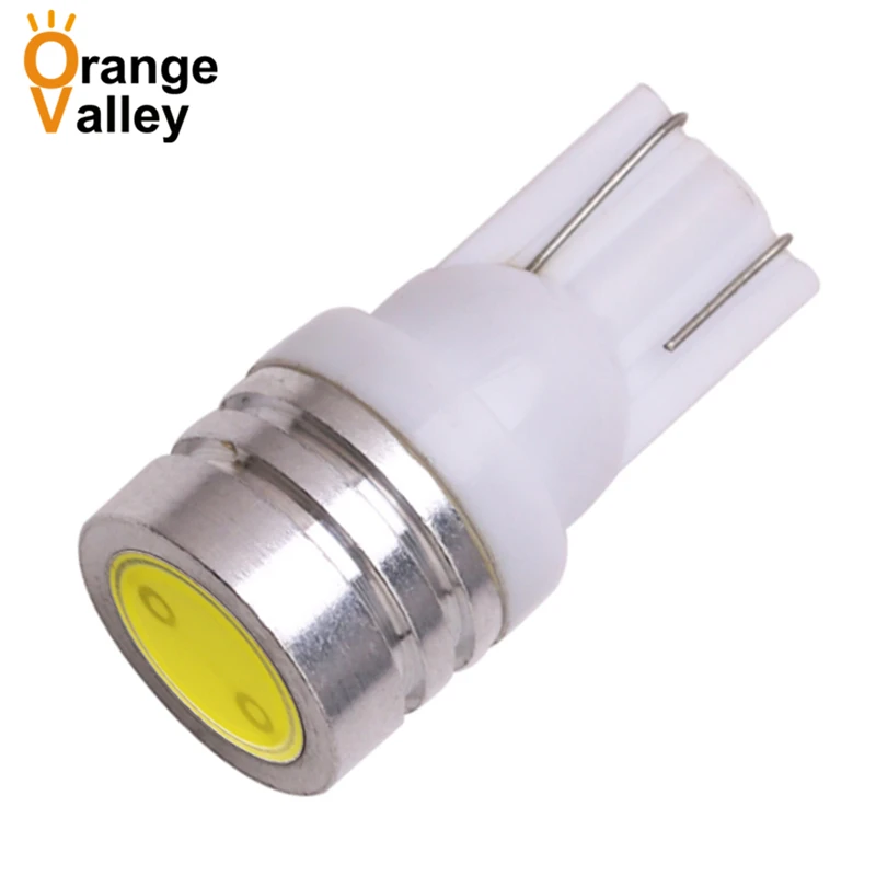 100 шт. оптовая продажа Led T10 W5W 194 168 192 Автомобильные светодиодные лампы 1 Вт COB лампа