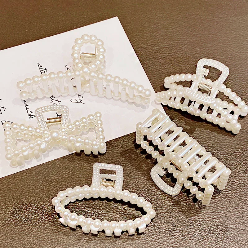 

[Xwen] New Women Elegant Pearls Geometric Hair Claws Sweet Headband Vintage Hair Clips Hairpins Fahion Hair Accessories OH2005