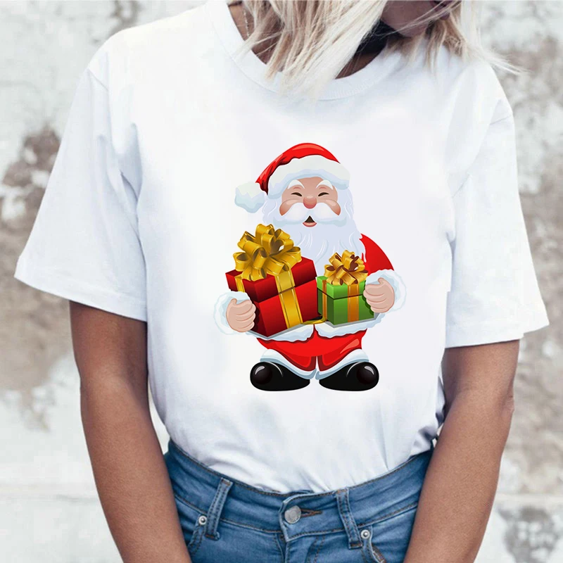 

Vogue Princess Kawaii Harajuku T Shirt Women Ullzang Cute Anime T-shirt Funny Santa Graphic Tshirt 90s Fashion Top Tees Female