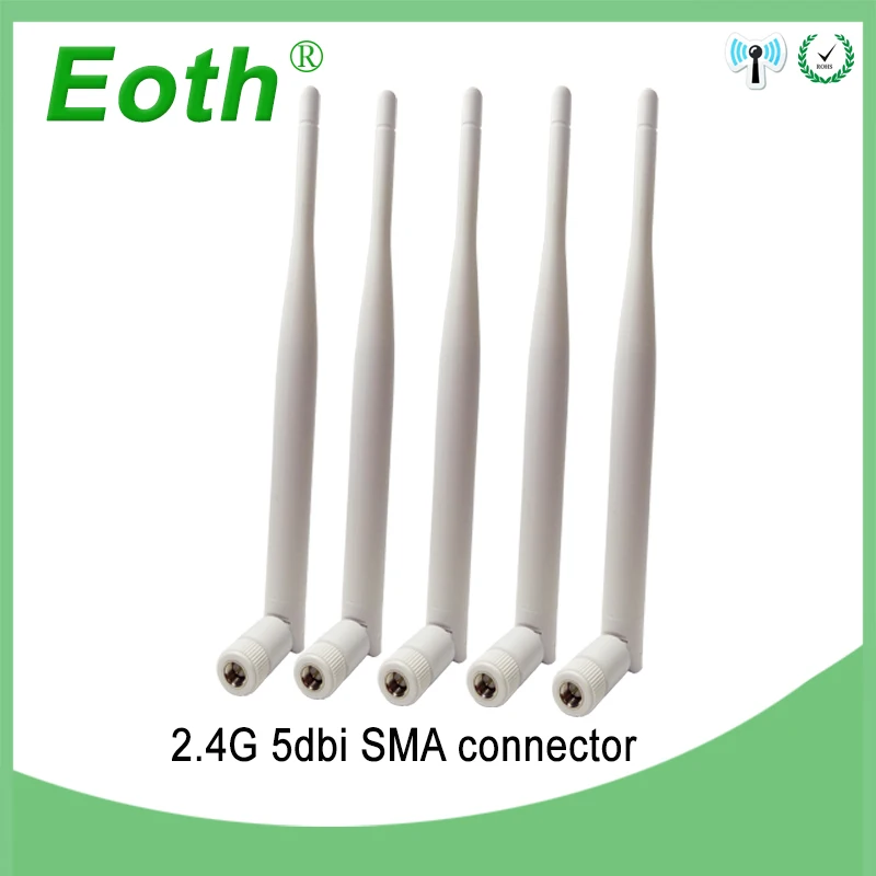 2.4GHz 5dBi wifi antenna WiFi RP-SMA Male 2.4G Antenne white Aerial antena Router + 21cm PCI U.FL IPX to SMA Male Pigtail Cable
