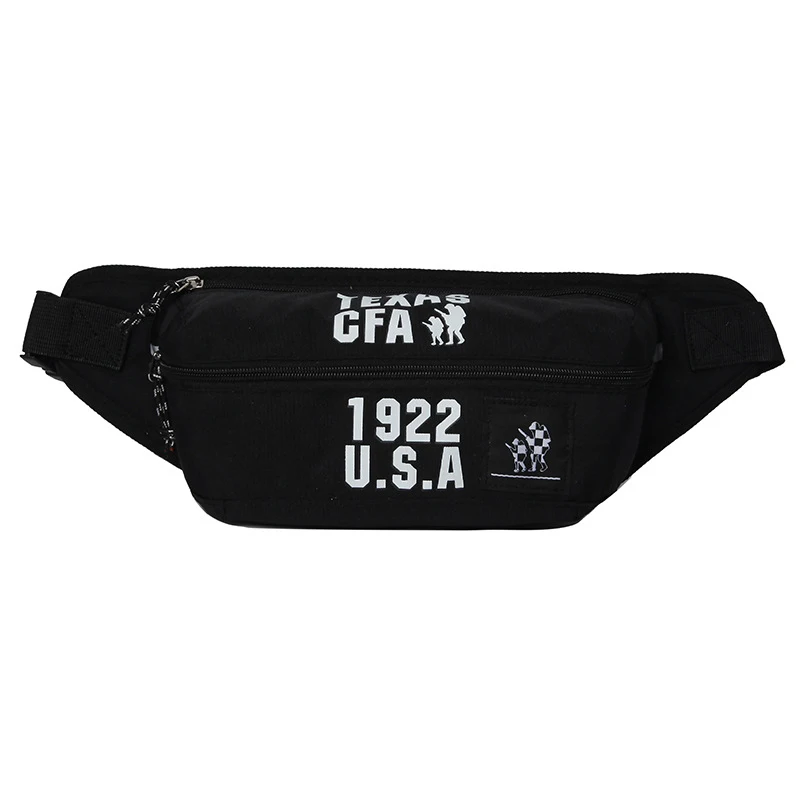 Black Waist bag Поясная сумка для мужчин и женщин, поясная сумка, нагрудные сумки, модная заколка, сумка на бедрах, женская сумка из ткани Оксфорд, сумка через плечо - Цвет: Black Waist bag