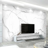 custom 3d wall mural moden jazz white marble wallpaper living room tv sofa simple home decor abstract art line papel de parede