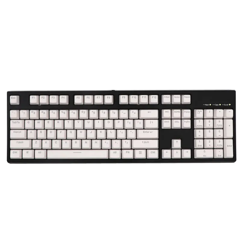 Клавиатура Механическая черно белая с подсветкой 87 104 клавиш|Клавиатуры| |