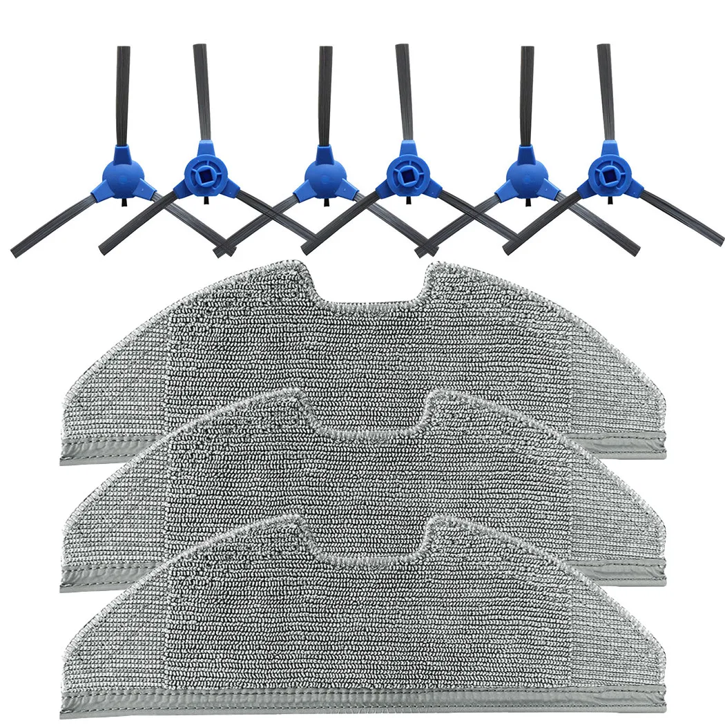 

Suitable For Eufy RoboVac G10 Hybrid Sweeper Accessory Combination (6 Side Brushes + 3 Rags) For Home Use