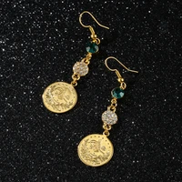 wangaiyao middle east ottoman turkish empire logo earrings ladies gold long pendant earrings gift