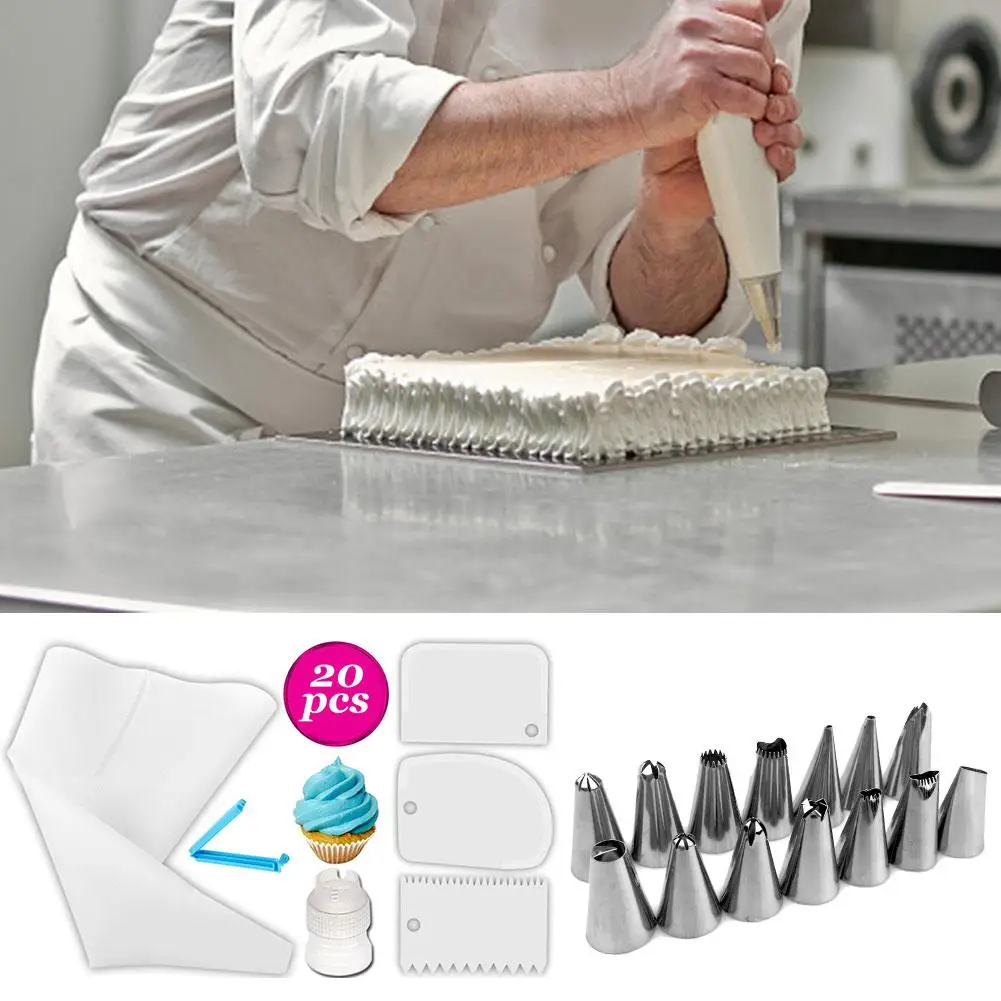 20 шт./набор кондитерский мешок из нержавеющей стали |