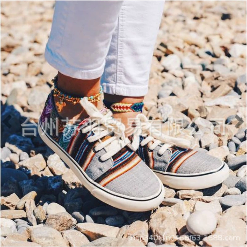 

2020 Spring Women Shoes Black Sneakers Women Lace-up Print Casual Shoes Low Top Graffiti Canvas Shoes Woman Flat High Quality