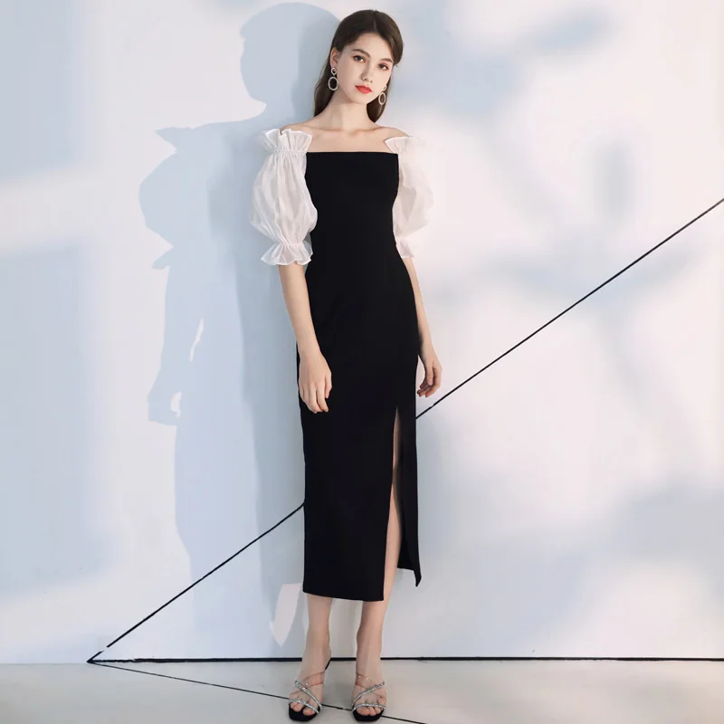 Вечерние платья 2020 длинные черные торжественные вечерние для выпускного вечера